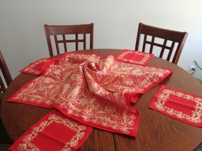 Aghabani half handmade traditional Syrian table clothes