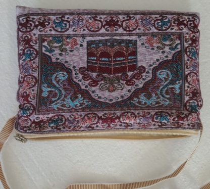 Small portable praying carpet with matching bag