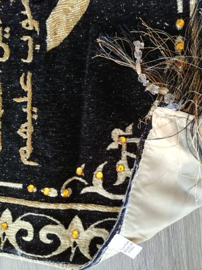 Ayat Al-Quran brocade fabric, hand embroidery