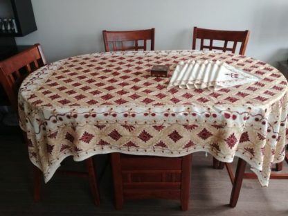 Aghabani half handmade traditional Syrian table clothes