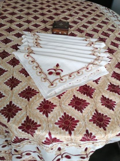 Aghabani half handmade traditional Syrian table clothes