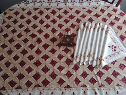 Aghabani half handmade traditional Syrian table clothes