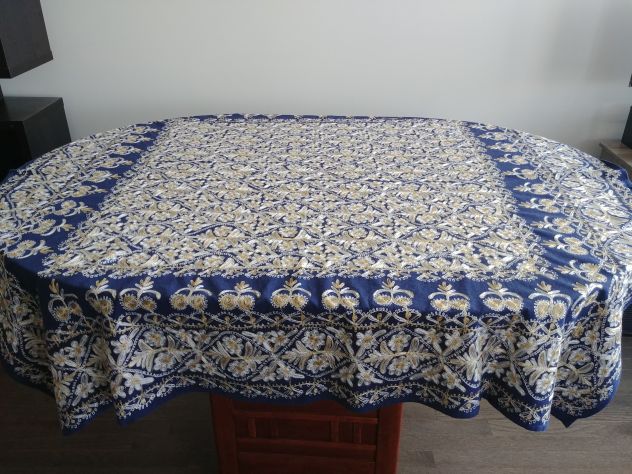 Aghabani Navy, Dining Table Cloths Set of 7 Pieces ~ FeedEastaFeed